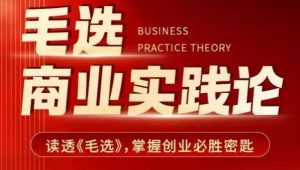 毛选商业实践论，读透《毛选》掌握创业必胜密匙-梦想波浪