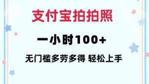 支付宝拍拍照一小时100+无任何门槛多劳多得一台手机轻松操做【揭秘】-梦想波浪