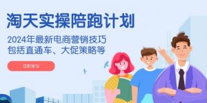 淘天实操陪跑计划,2024年最新电商营销技巧,包括直通车、大促策略等-梦想波浪