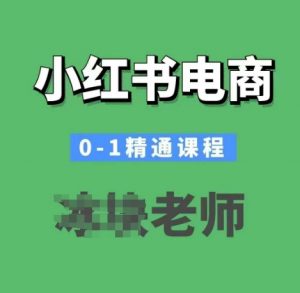 小红书电商0-1精通课程，小红书开店必学课程-梦想波浪