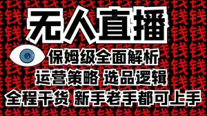 2025无人直播这么做就对了，保姆级全面解析，全程干货，新手老手都可上手-梦想波浪