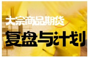 倍增计划·大宗商品期货复盘与计划,掌握在复杂多变的市场中做出明智的交易决策-梦想波浪