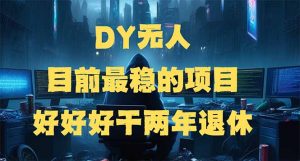 DY无人,目前最稳的项目,矩阵放大边旅游边赚钱,好好好干两年退休-梦想波浪