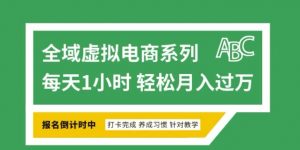 全域虚拟电商变现系列,通过平台出售虚拟电商产品从而获利-梦想波浪