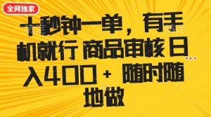 十秒钟一单 有手机就行 随时随地可以做的薅羊毛项目 单日收益400+-梦想波浪