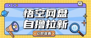 全网首发悟空网盘云真机自撸拉新项目玩法单机可挣10.20不等-梦想波浪