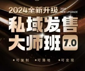 私域发售大师班7.0版，发售界鼻祖，又是一次升级迭代，从底层逻辑，到8大模型的细致落地讲解(录音)-梦想波浪