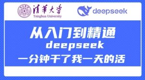 清华大学讲DeepSeek最全教程,从入门到精通,deepseek一分钟干了我一天的活-梦想波浪
