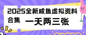 2025全新闲鱼虚拟资料项目合集，成本低，操作简单，一天两三张-梦想波浪