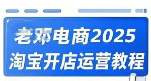 2025淘宝开店运营教程直通车,直通车,万相无界,网店注册经营推广培训视频课程-梦想波浪