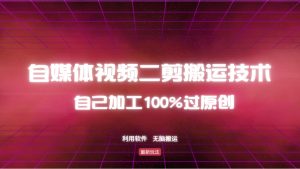 详细教你自媒体视频二剪搬运技术,自己加工100%过原创,无脑搬运-梦想波浪
