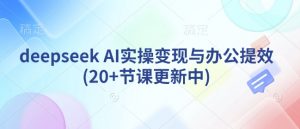 deepseek AI实操变现与办公提效(20+节课更新中)-梦想波浪