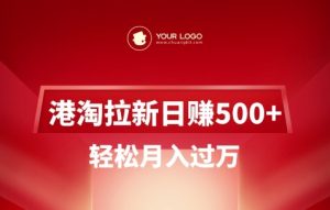港淘拉新项目日入5张，轻松月入过W-梦想波浪