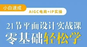AIGC电商必备实操21节平面设计实战课,教你玩转AI-梦想波浪