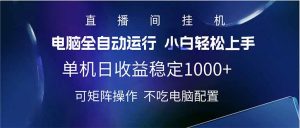 2025直播间最新玩法单机日入1000+ 全自动运行 可矩阵操作-梦想波浪