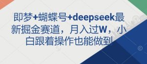 即梦+蝴蝶号+deepseek最新掘金赛道，月入过W，小白跟着操作也能做到-梦想波浪