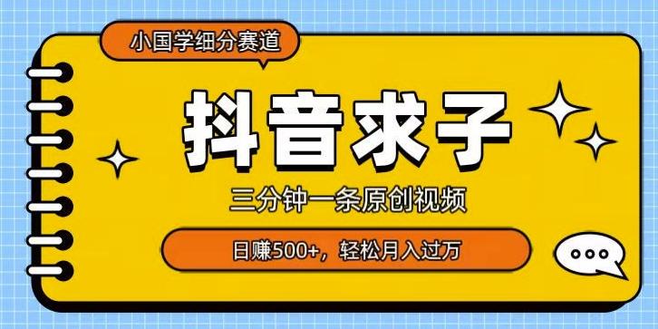 小国学细分赛道，三分钟一条原创视频，日赚500+，可矩阵复制-梦想波浪
