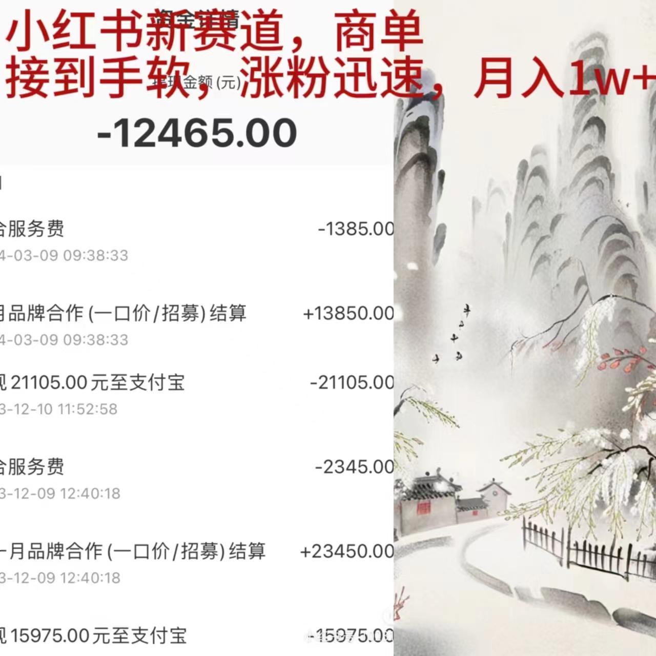 (9476期)小红书新赛道，商单接到手软，涨粉迅速，月入1w+-梦想波浪