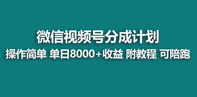【蓝海项目】视频号分成计划最新玩法，单天收益8000+，附玩法教程，24年…-梦想波浪