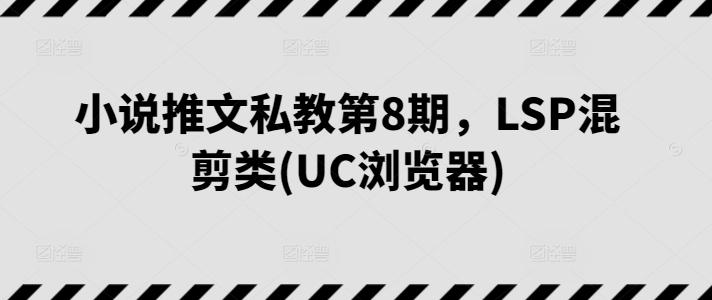 小说推文私教第8期，LSP混剪类(UC浏览器)-梦想波浪