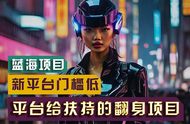 【蓝海项目】新平台无脑搬运，翻身项目 门槛低 小白也能轻松上手 日入500+-梦想波浪