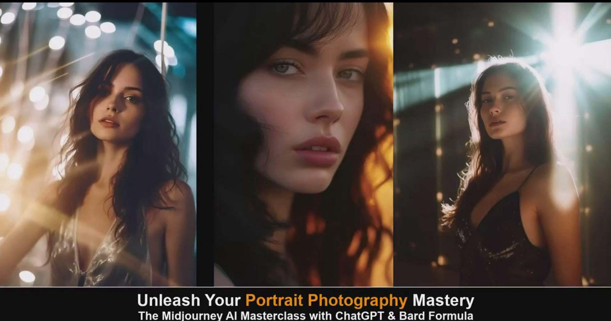 图片[6]-(9312期)Midjourney v5 ChatGPT 和 Bard AI人工智能人像摄影大师班-15节-中英字幕-梦想波浪