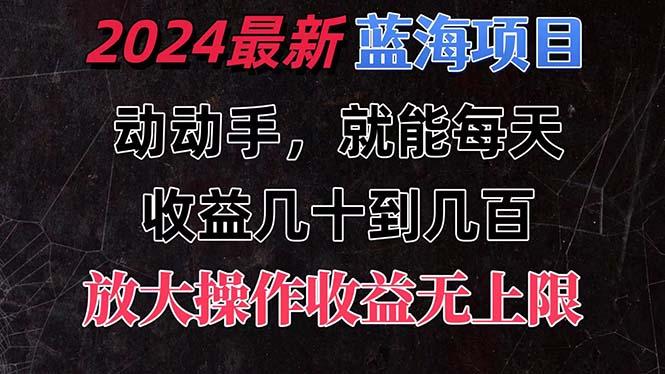 有手就行的2024全新蓝海项目,每天1小时收益几十到几百,可放大操作收...-梦想波浪