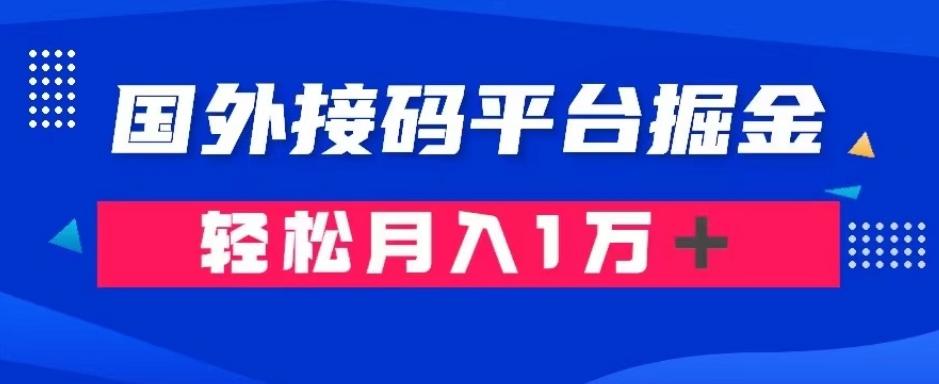 通过国外接码平台掘金:成本1.3,利润10+,轻松月入1万+【揭秘】-梦想波浪