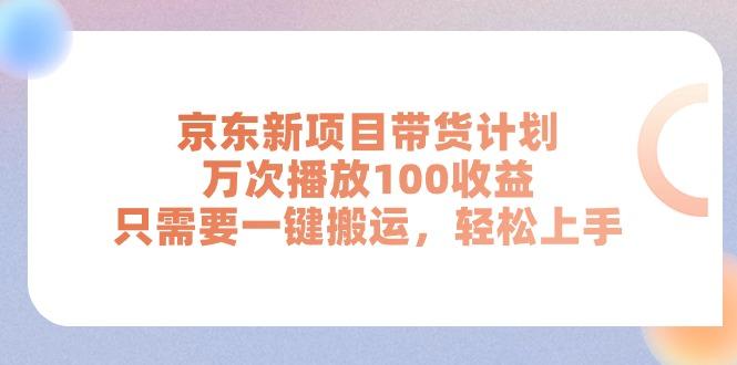 京东新项目带货计划，万次播放100收益，只需要一键搬运，轻松上手-梦想波浪