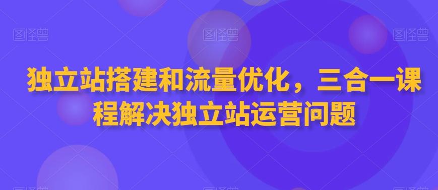 独立站搭建和流量优化，三合一课程解决独立站运营问题-梦想波浪