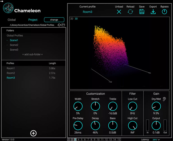 Accentize Chameleon(智能音频插件) v2.1.1 免费版-梦想波浪