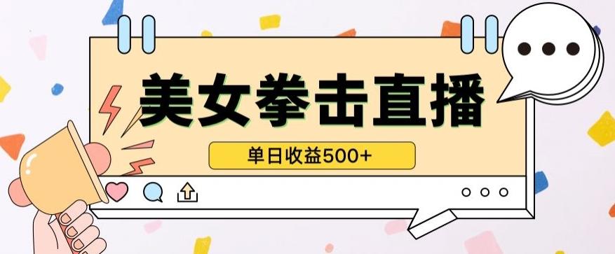 无人直播美女打拳单日收益500+，收益稳定，快速变现，小白最适合做的项目，保姆式教学【揭秘】-梦想波浪