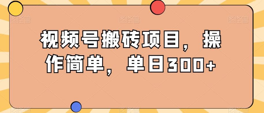 视频号搬砖项目,操作简单,单日300+-梦想波浪