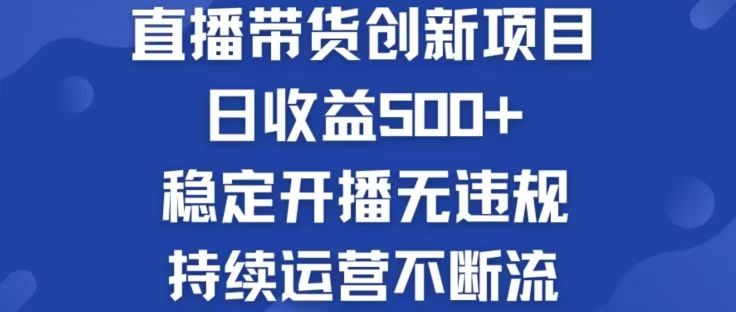 淘宝无人直播带货创新项目，日收益500，轻松实现被动收入-梦想波浪
