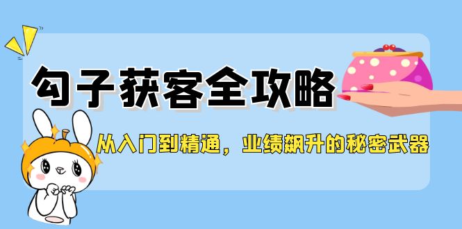 从入门到精通，勾子获客全攻略，业绩飙升的秘密武器-梦想波浪