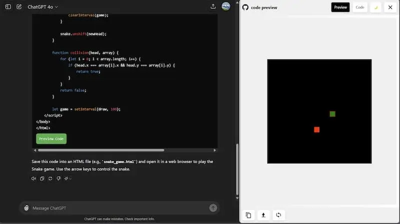 ChatGPT Code Preview｜AI编程预览工具-梦想波浪