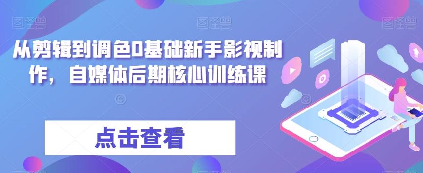 从剪辑到调色0基础新手影视制作,自媒体后期核心训练课-梦想波浪