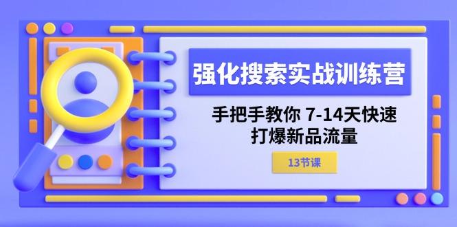 强化 搜索实战训练营，手把手教你 7-14天快速-打爆新品流量(13节课-梦想波浪