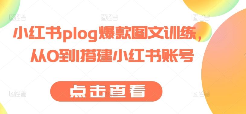 小红书plog爆款图文训练，从0到1搭建小红书账号-梦想波浪