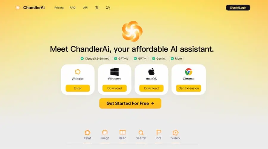 ChandlerAi｜综合性人工智能助手平台 提供多种AI服务-梦想波浪