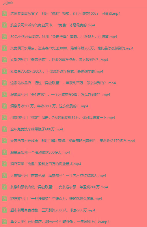 图片[5]-(9607期)真实有效391套商业模式，年入几十到几百万案例解析(电子书+视频+图文)-梦想波浪