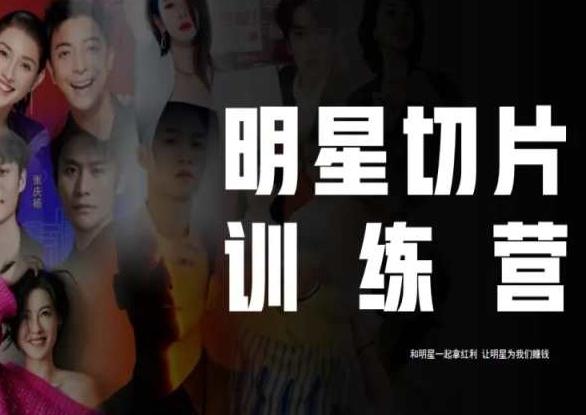 王子·明星切片线上训练营（2023），和明星一起拿红利，让明星为我们赚钱-梦想波浪