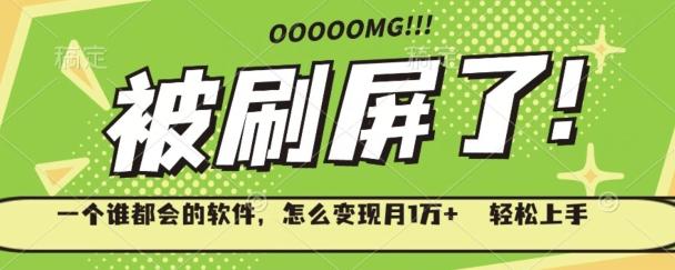 一个谁都会的软件，怎么变现月1万+轻松上手-梦想波浪