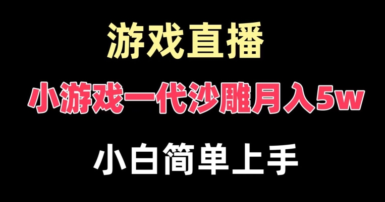 玩小游戏一代沙雕月入5w，爆裂变现，快速拿结果，高级保姆式教学【揭秘】-梦想波浪