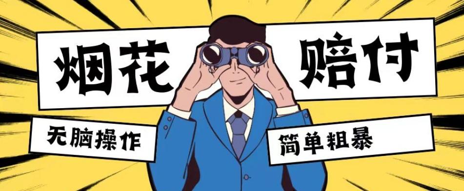 最新蓝海玩法，烟花爆竹赔付，单订单赔付200-500无脑操作【仅揭秘】-梦想波浪