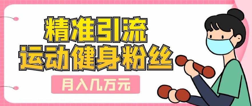 精准引流运动健身粉丝，轻松月入几万-梦想波浪
