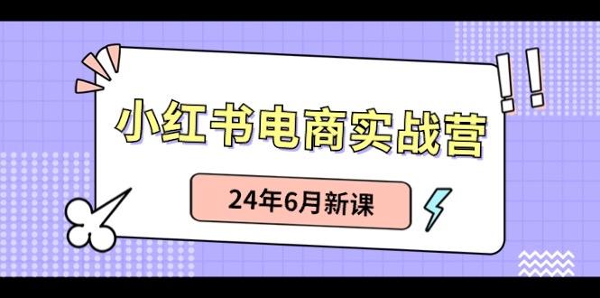 小红书电商实战营：小红书笔记带货和无人直播，24年6月新课-梦想波浪