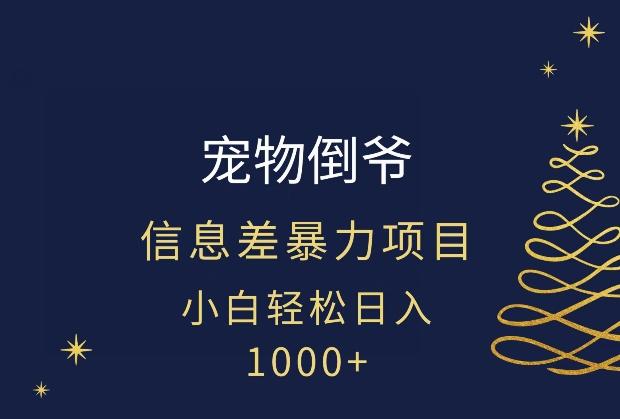 宠物倒爷，暴利的信息差项目，足不出户就有客户，年轻人都喜欢宠物！-梦想波浪