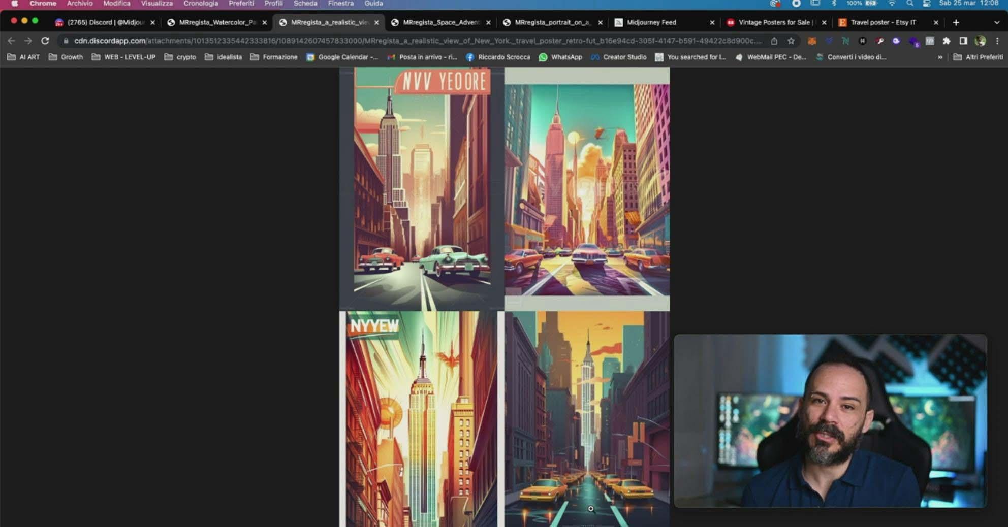图片[10]-Midjourney AI人工智能创建和销售令人惊叹的海报教程-10节课-中英字幕-梦想波浪
