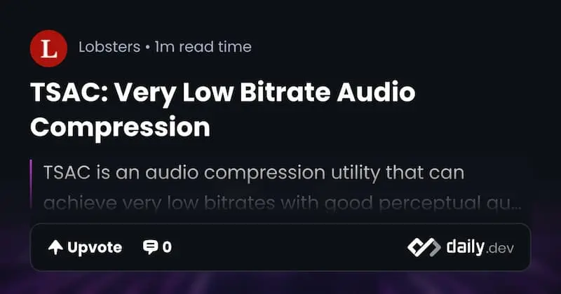 TSAC |音频压缩-梦想波浪